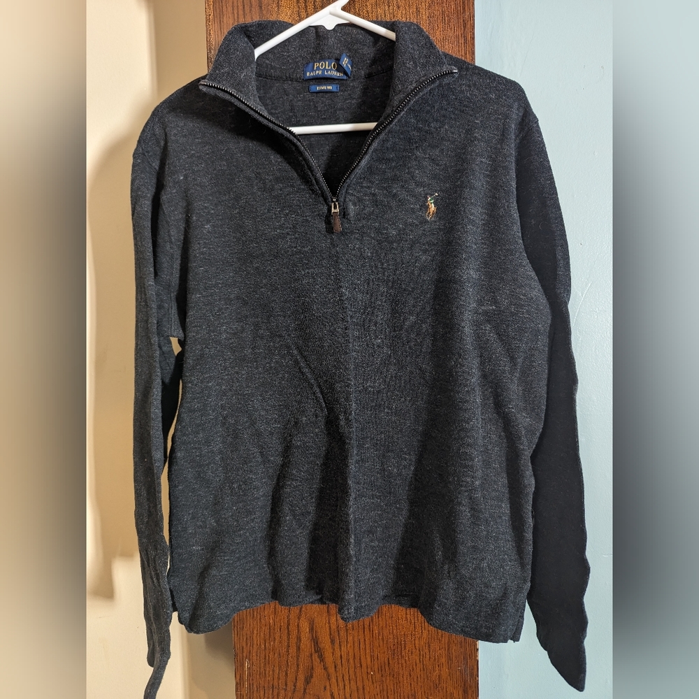 Men's Polo Ralph Lauren Grey Sweater, size Medium